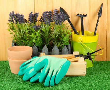 Eco-friendly landscaping features including rainwater harvesting